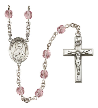 Silver-Plated 6mm Immaculate Heart of Mary  Engraved Catholic Rosaries