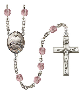 Pope Francis Rosary with Light Amethyst Beads
