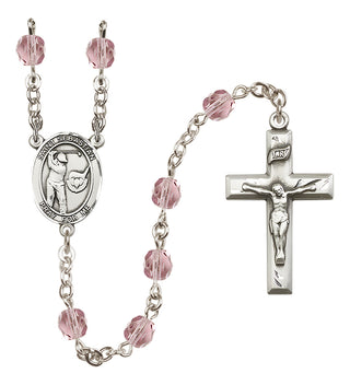 Silver-Plated 6mm Saint Sebastian / Golf Rosary