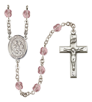 Silver-Plated 6mm Saint Sebastian / Choir Rosary