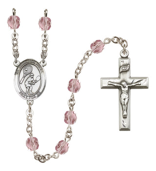 Silver-Plated 6mm Guardian Angel/Tennis Rosary