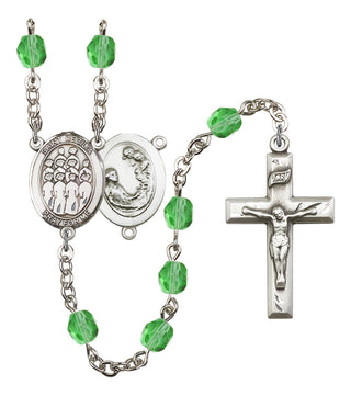 Saint Cecilia and Choir Rosary with Peridot Beads