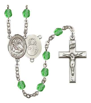 Our Lady of Mount Carmel Rosary with Peridot Beads