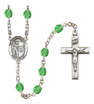 Silver-Plated 6mm Guardian Angel/Golf Rosary