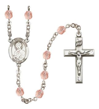 Silver-Plated 6mm Saint Dominic Savio  Engraved Catholic Rosaries