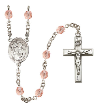 Silver-Plated 6mm Saints Peter & Paul  Engraved Catholic Rosaries