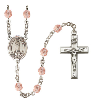 Silver-Plated 6mm Our Lady of Kibeho  Engraved Catholic Rosaries