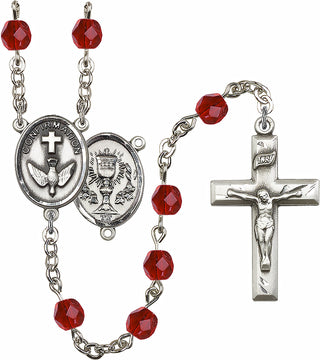 Silver-Plated 6mm Confirmation/Chalice Rosary