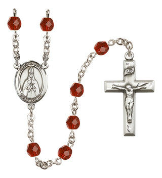 Silver-Plated 6mm Saint Blaise  Engraved Catholic Rosaries