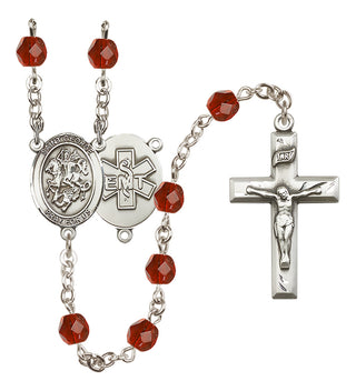 Silver-Plated 6mm Saint George / EMT Rosary