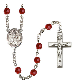 Our Lady of Czestochowa Rosary with Ruby Beads