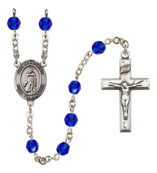 Silver-Plated 6mm San Peregrino  Engraved Catholic Rosaries