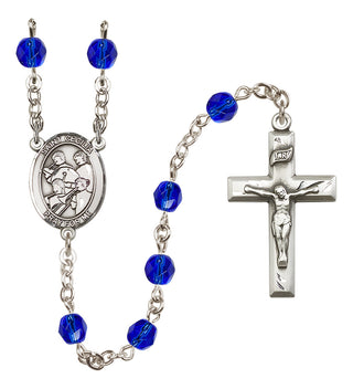 Silver-Plated 6mm Saint Cecilia / Marching Band Rosary
