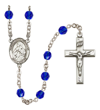 Silver-Plated 6mm Saint Maria Goretti  Engraved Catholic Rosaries