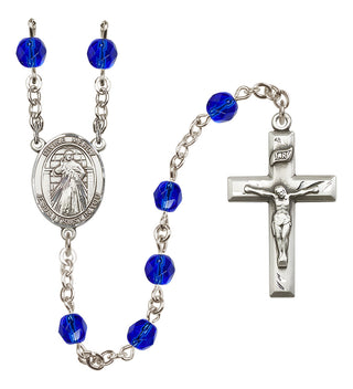 Silver-Plated 6mm Divine Mercy Rosary