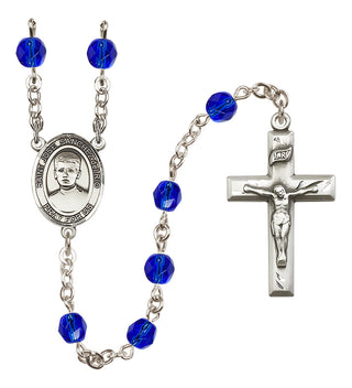 Silver-Plated 6mm Saint Jose Sanchez del Rio  Engraved Catholic Rosaries