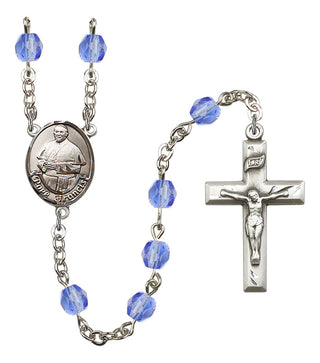 Pope Francis Rosary with Sapphire Beads