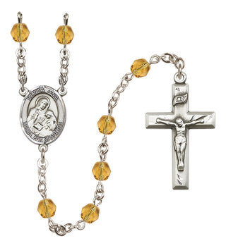 Silver-Plated 6mm Santa Ana  Engraved Catholic Rosaries