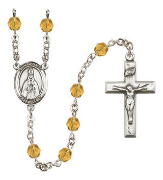 Silver-Plated 6mm Saint Blaise  Engraved Catholic Rosaries