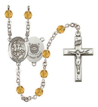 Silver-Plated 6mm Saint George / Coast Guard Rosary