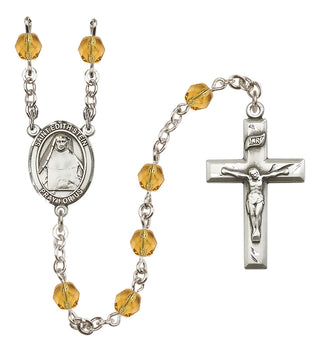 Silver-Plated 6mm Saint Edith Stein  Engraved Catholic Rosaries