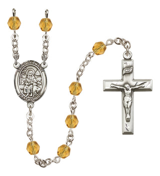 Silver-Plated 6mm Saint Germaine Cousin  Engraved Catholic Rosaries