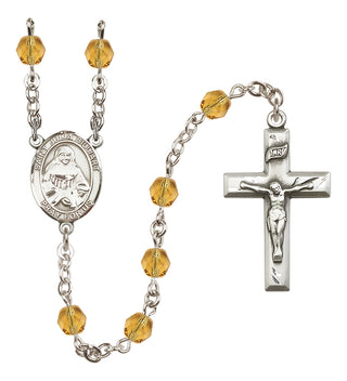 Silver-Plated 6mm Saint Julia Billiart  Engraved Catholic Rosaries