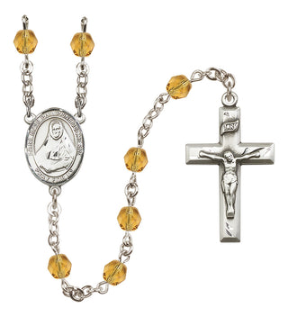 Silver-Plated 6mm Saint Rose Philippine Duchesne  Engraved Catholic Rosaries