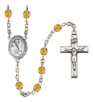 Silver-Plated 6mm Saint Mary Magdalene of Canossa  Engraved Catholic Rosaries