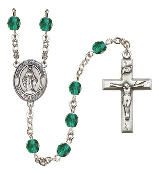Silver-Plated 6mm Virgen Milagrosa Rosary
