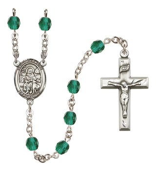 Silver-Plated 6mm Saint Germaine Cousin  Engraved Catholic Rosaries