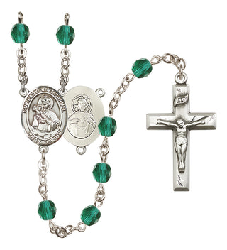 Silver-Plated 6mm Our Lady of Mount Carmel Rosary