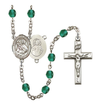 Our Lady of Mount Carmel Rosary with Zircon Beads