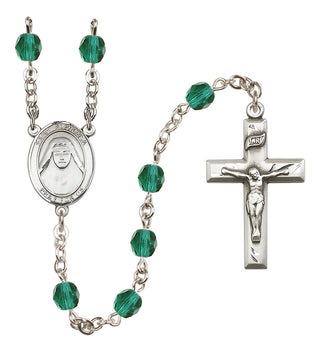Silver-Plated 6mm Saint Alphonsa of India  Engraved Catholic Rosaries