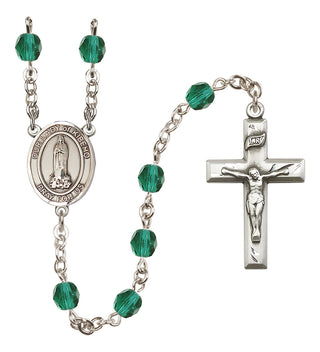 Silver-Plated 6mm Our Lady of Kibeho  Engraved Catholic Rosaries