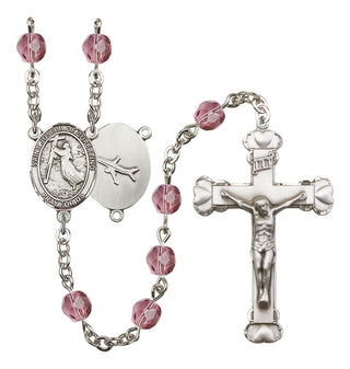 Saint Joseph of Cupertino Rosary with Amethyst Beads