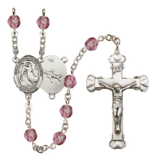 Silver-Plated 6mm Saint Joseph of Cupertino Rosary