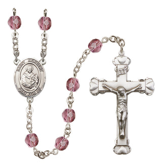 Silver-Plated 6mm Saint Norbert of Xanten  Engraved Catholic Rosaries