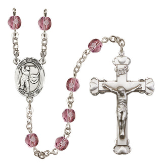 Silver-Plated 6mm Saint Sebastian / Golf Rosary