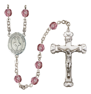 Silver-Plated 6mm Guardian Angel/Dance Rosary
