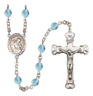 Silver-Plated 6mm Blessed Herman the Cripple  Engraved Catholic Rosaries