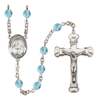 Silver-Plated 6mm Saint Mary Mackillop  Engraved Catholic Rosaries