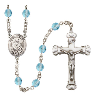 Silver-Plated 6mm Saint Norbert of Xanten  Engraved Catholic Rosaries