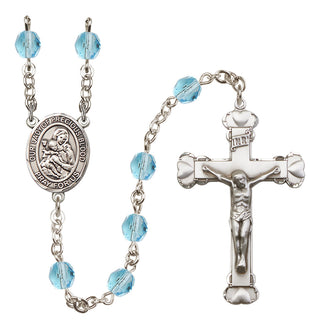 Silver-Plated 6mm Our Lady of the Precious Blood  Engraved Catholic Rosaries