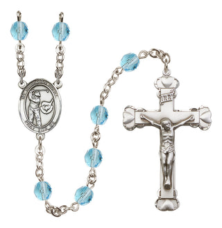 Silver-Plated 6mm Guardian Angel/Golf Rosary