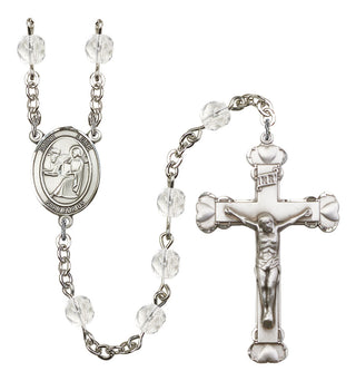 Saint Luke the Apostle Rosary with Crystal Beads