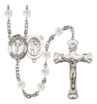 Saint Sebastian and Cheerleading Rosary with Crystal Beads
