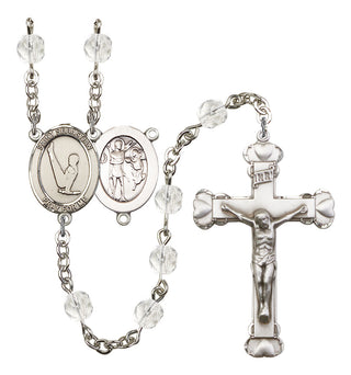 Saint Sebastian and Gymnastics Rosary with Crystal Beads