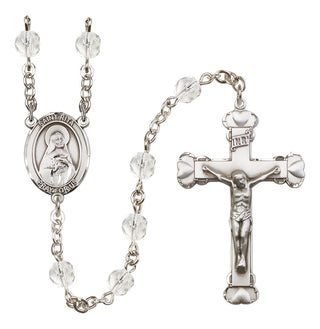 Silver-Plated 6mm Saint Rita / Baseball Rosary