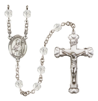Silver-Plated 6mm Saint Malachy O'More  Engraved Catholic Rosaries